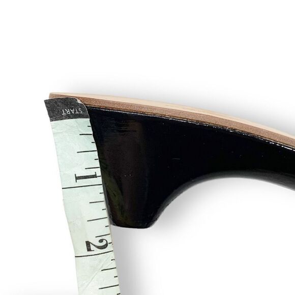 Burberry Vintage Tan Black Cream Red Wooden Heeled Sandals Women’s Size 36.5 (6) - Picture 8 of 8